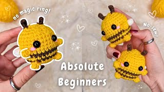 Your First Crochet Project? Make This Cute Amigurumi Bee 🐝 Easy Croche
