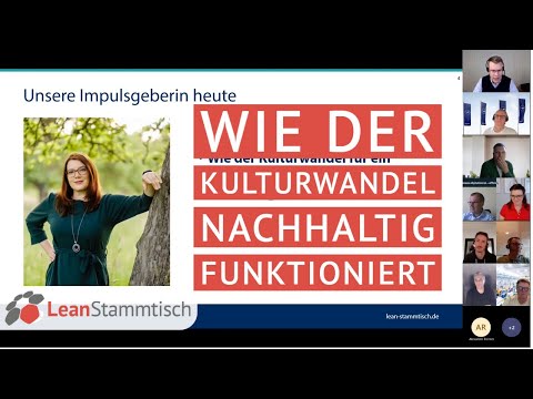 LeanStammtisch Frankfurt - Aufzeichnung "Wie der Kulturwandel nachhaltig funktioniert"