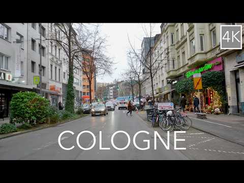 Cologne Germany 4K Driving Tour - Köln City Drive