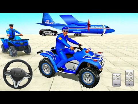 US Police ATV Quad Bike Transport Truck Simulator - Android Gameplay
