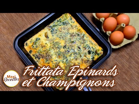 Frittata Epinards Champignons Recette Omelette Italienne Facile et Rapide