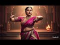 Plus Size Indian Woman Dancing In Sari Traditional Dance AI Generated
