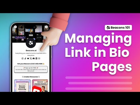 How to Managing your Beacons Link in Bio Pages! (Beacons Tutorial)