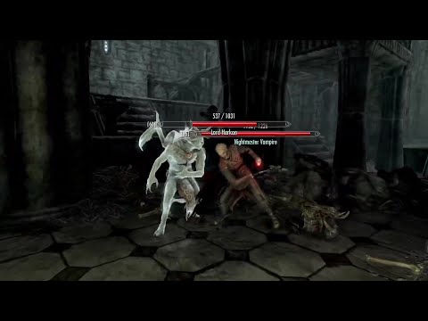 Skyrim Battles - Nightmaster Vampire vs. Lord Harkon - Boss Battle