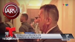 Estalló la violencia en el Congreso de Venezuela