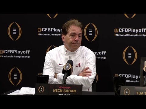 Watch Coach Saban’s Postgame Press Conference following the 2019 CFP Championship Game