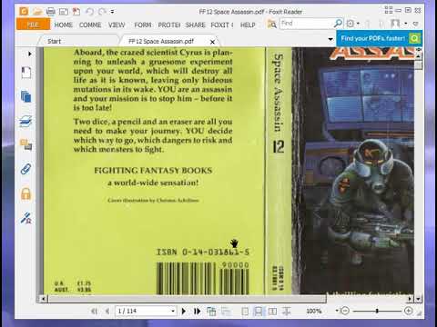 Let's Play Space Assassin (Fighting Fantasy Game Book) Part 1