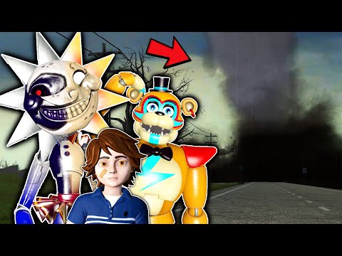 SURVIVING TORNADO AS FNAF ANIMATRONICS! - Garry's Mod Gameplay