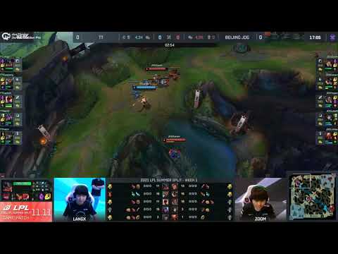 JDG Zoom bait TT Langx for easy first blood   LPL Week 1 Day 4
