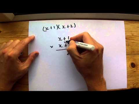 Multiplying Brackets Using Column Method - Answer in Degree Order