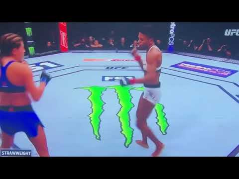 Angela Hill vs Ashley Yoder lands a head kick in round 2 ! Fight from tuf 25