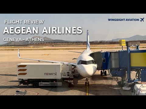 Aegean Airlines A320neo Review | Geneva to Athens Flight A3855 | Short-Haul Flight 