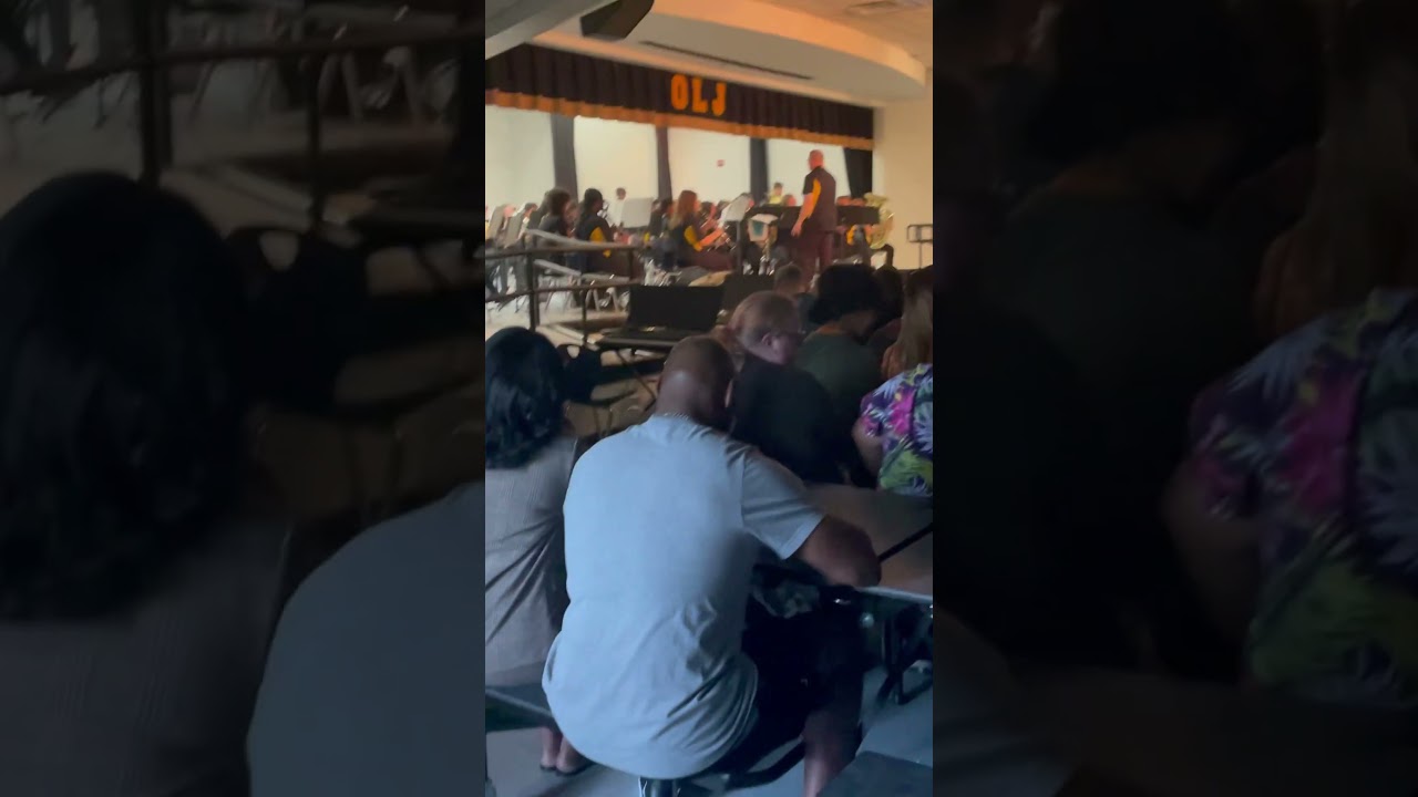 The OJHS Concert Band performing a Wicked Medley at Spring Concert