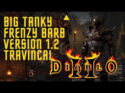 BIG TANKY Frenzy Barbarian Runs Travincal EASY // Diablo 2: Resurrected