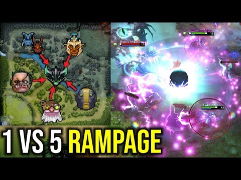 1 VS 5 RAMPAGE..!! Liquid vs Forawrd Gaming Miracle OD 1 vs 5 Rampage 7.22b | Dota 2