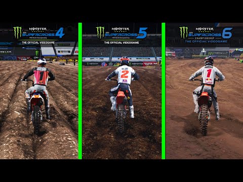 Supercross 6 vs Supercross 5 vs Supercross 4 | Direct Comparison