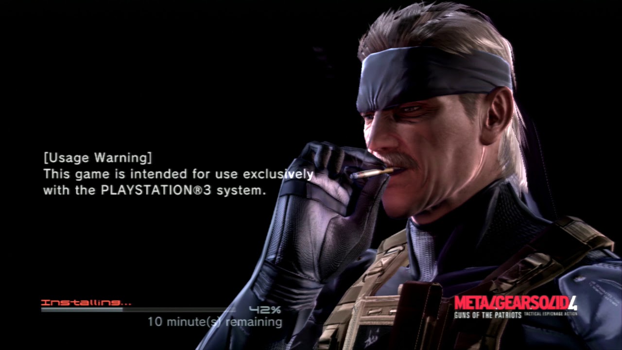 Metal Gear Solid 4: Guns of the Patriots (INSTALL SCREEN)
