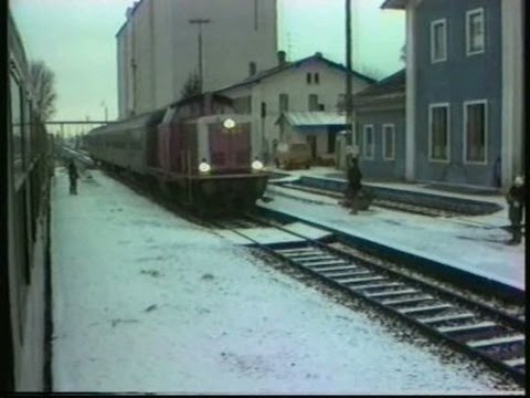 Straubing-Neufarn im 212-bespannten Nahverkehrszug...Heimfahrt 1993-Teil 2 am 28.12.1993