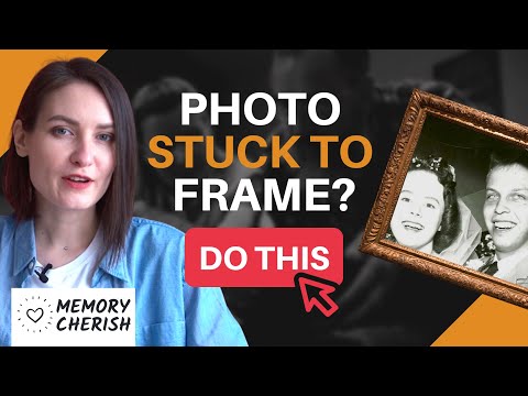 How To Remove Old Photo Stuck To Frame - [The BEST Way]