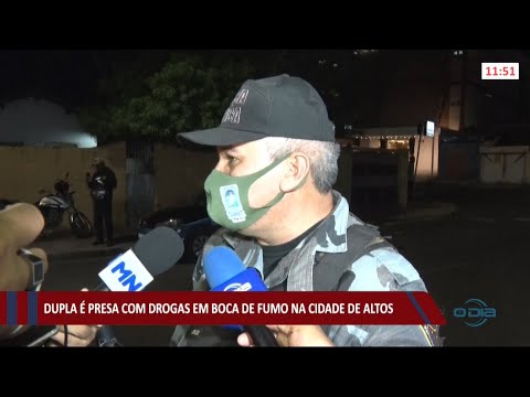 Dupla é presa com drogas em boca de fumo na cidade de Altos 27 07 2021