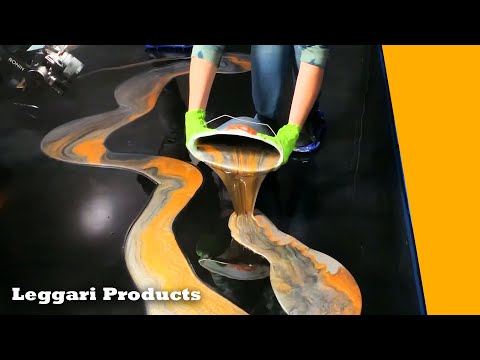 Metallic Epoxy Resin Dirty Pour Done Over Existing Floor | Installing Epoxy Floor Made Easy