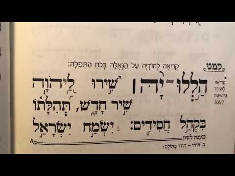 Tehillim psalm 149 תהלים קמט
