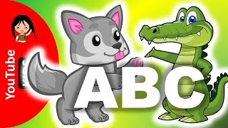 Learn Alphabets With Wild Animals Names & Sounds - YouTube Kids