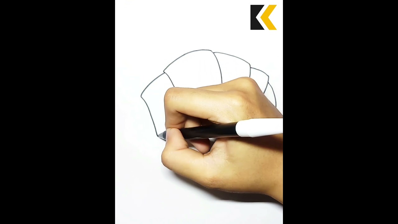 How To Draw Croissant Easily #food #croissant #croissants