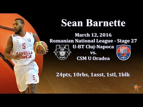 Sean Barnette vs. U-BT Cluj - Mar 12, 2016