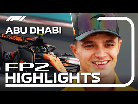 F1 2024 F1第23戦アブダビGP(ヤス・マリーナ)2024年 FP2ハイライト動画