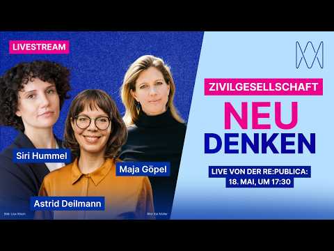 Video Thumbnail: Zivilgesellschaft NEU DENKEN | re:publica Live-Special
