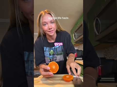 She Found The Ultimate Orange Hack 😳