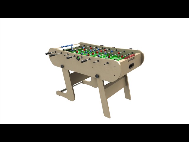 Vídeo relacionado con vidaXL Futbolín Plegable Juego Simulación de Deportes Diversión Casa Hogar Pub Local Sala Juegos Entretenimiento Robusto Marrón Claro 121x61x80cm