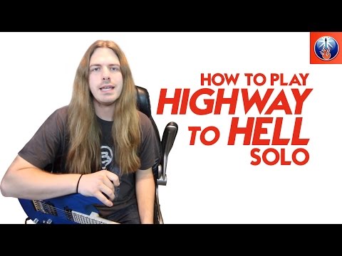 How to Play Highway to Hell Solo - Highway to Hell AC DC Lead Lesson