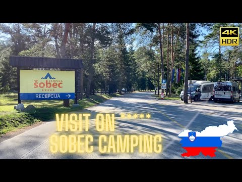 Tour on Slovenian ŠOBEC Camping | Feel climate of this place. See free zone and parcels by the river