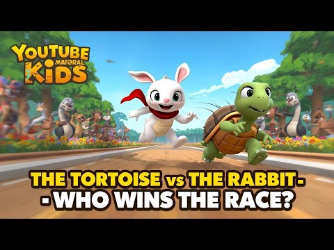 “Tortoise vs Rabbit / Slow and Steady Wins the Race / Moral Story for Kids / Animated Story”