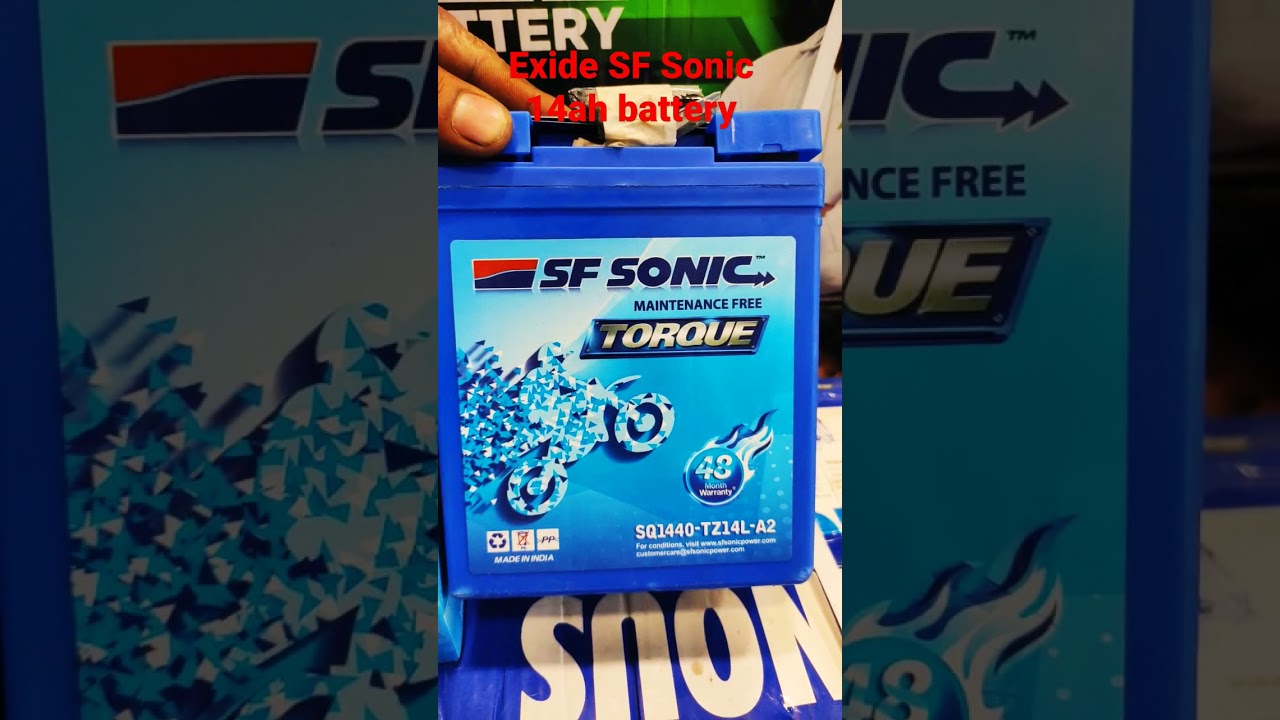 Exide SF Sonic 14ah battery🔋