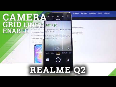 How to Enable Camera Gridlines on REALME Q2 - Camera Settings