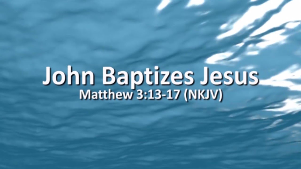 John Baptizes Jesus Matthew 3:13-17 (NKJV) in Indian Sign Language