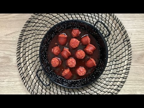 CHORIZO A LA SIDRA EN EL MICROONDAS ¡Receta Deliciosa en 5 minutos!