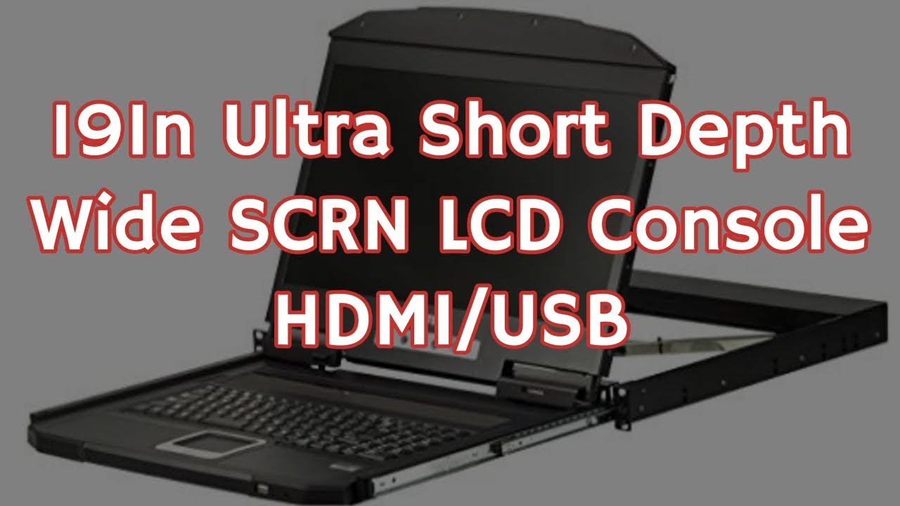ATEN CL3700NW 19In Ultra Short Depth Wide SCRN LCD Console HDMIUSB