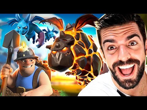 USEI UM DOS MELHORES DECK DE LAVAHOUND DO CLASH ROYALE!