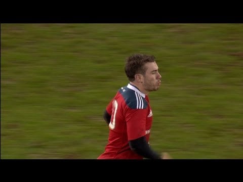 JJ Hanrahan 3rd penalty - Munster v Cardiff Blues 8th February 2014