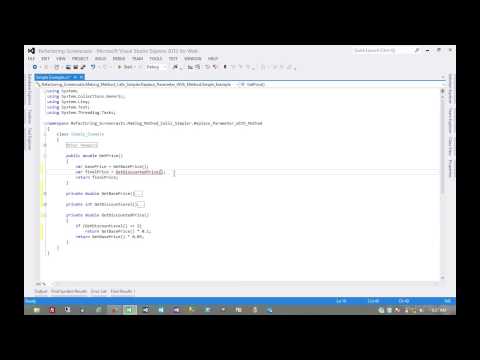 Replace Parameter With Method