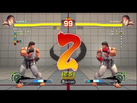 SSF4 AE 2012: MMS BSIDA916 (Ryu) vs ALLIN85 (Ryu) - Ranked Match (First to 5) - True HD - Prt.4