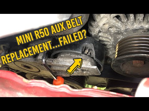 Replacing the Mini Cooper r50 Aux Belt