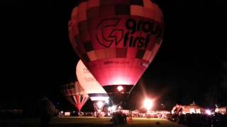 preview picture of video 'Strathaven 2013 Hot Air Balloon Night Glow Event'