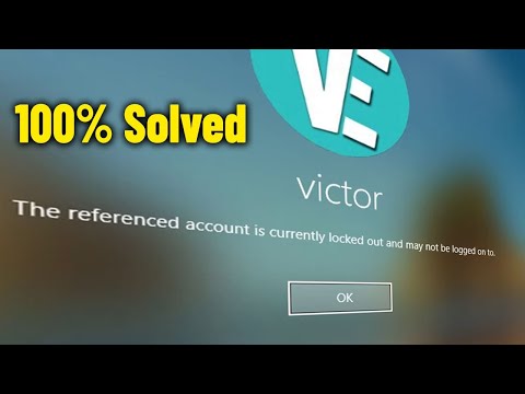 The referenced account is currently locked out and may not be logged on to Error in Win - Solved ✅
