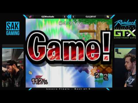 Runback 2017 Losers Finals - G2|Westballz (Falco) vs CLG|SFAT (Fox)