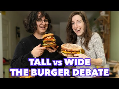 Tall vs Wide Burger Showdown | Which is better!?